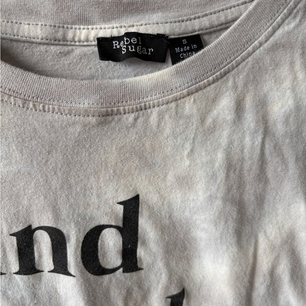 Graphic tie dye crop tee